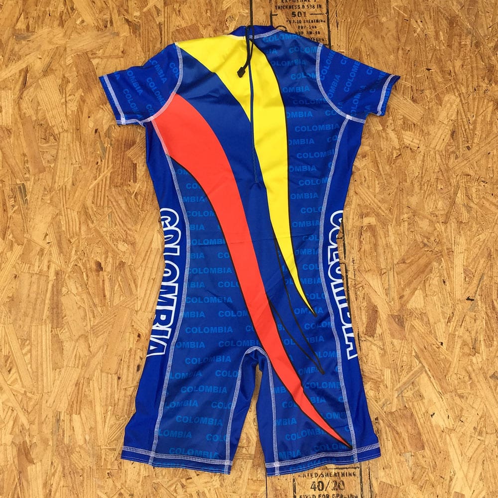 Colombia Blue National Team Weightlifting Singlet – hookgrip store