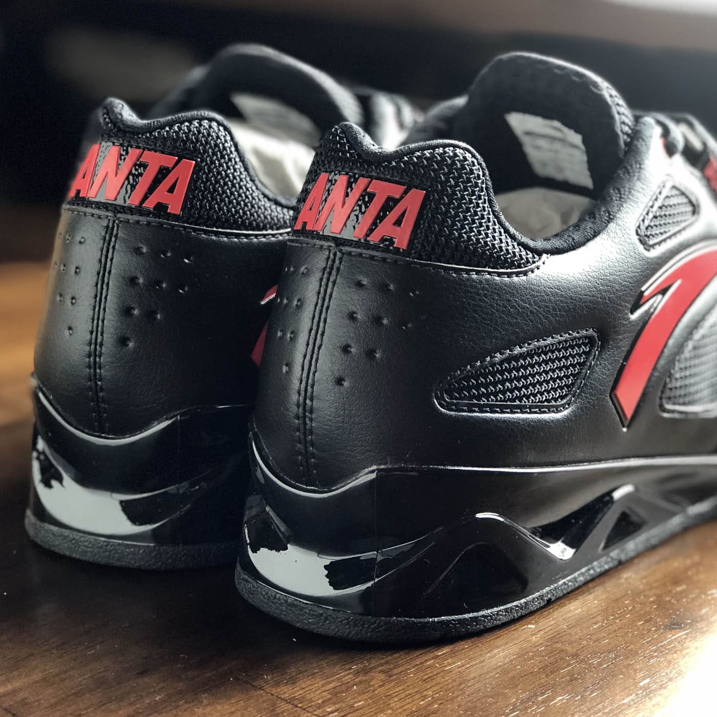 Anta Chinese Weightlifting Shoe Black/Red (no restock – sizes 12.5 13.5 ...
