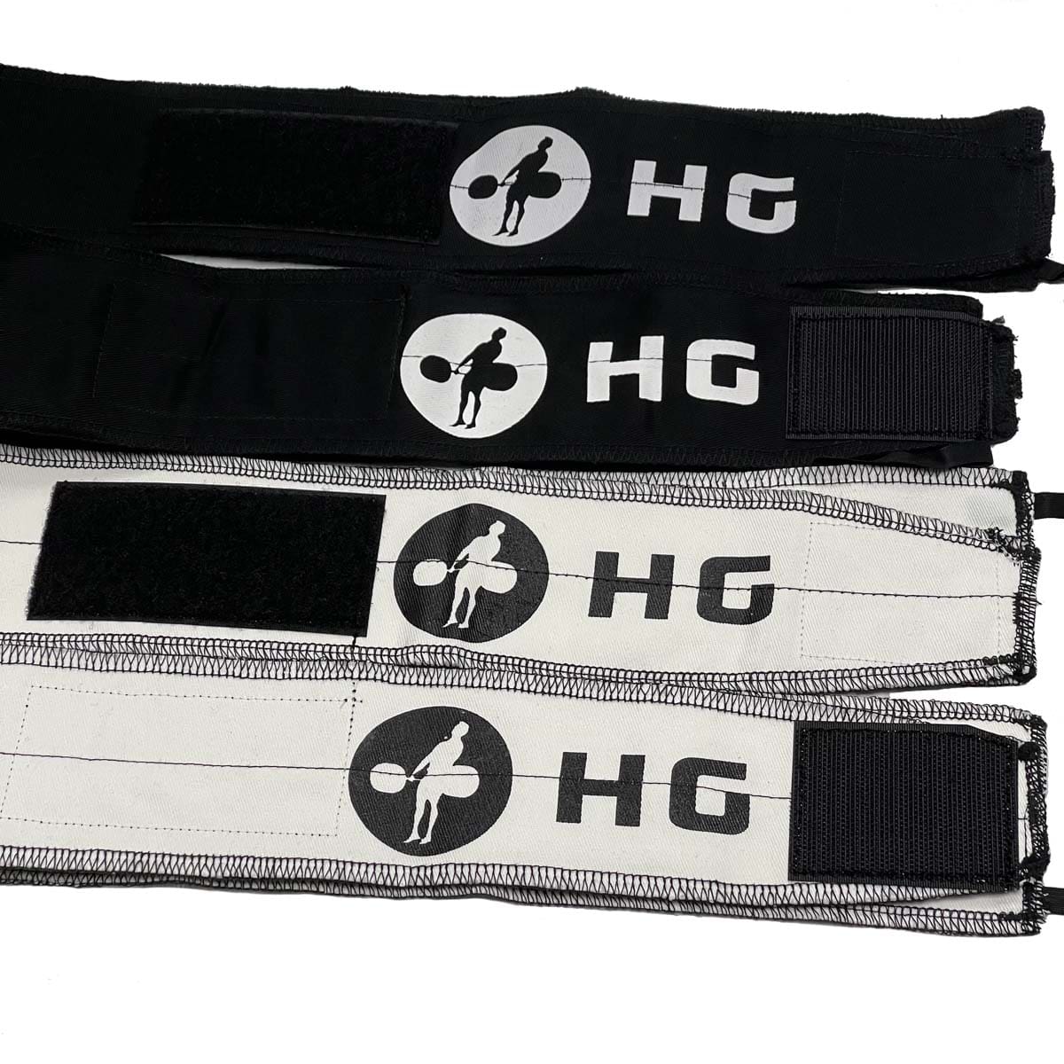 Leather/Nylon White hookgrip weightlifting straps – hookgrip store